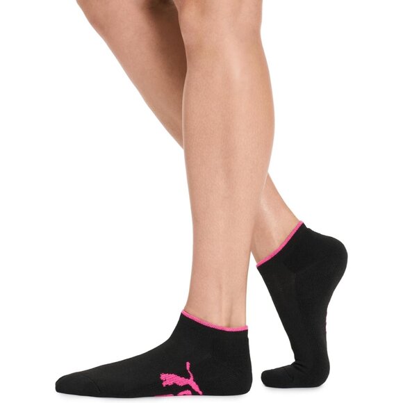 🆕Women Black Six-Pack Ankle-High Runner Half Terry Socks - Picture 3 of 6